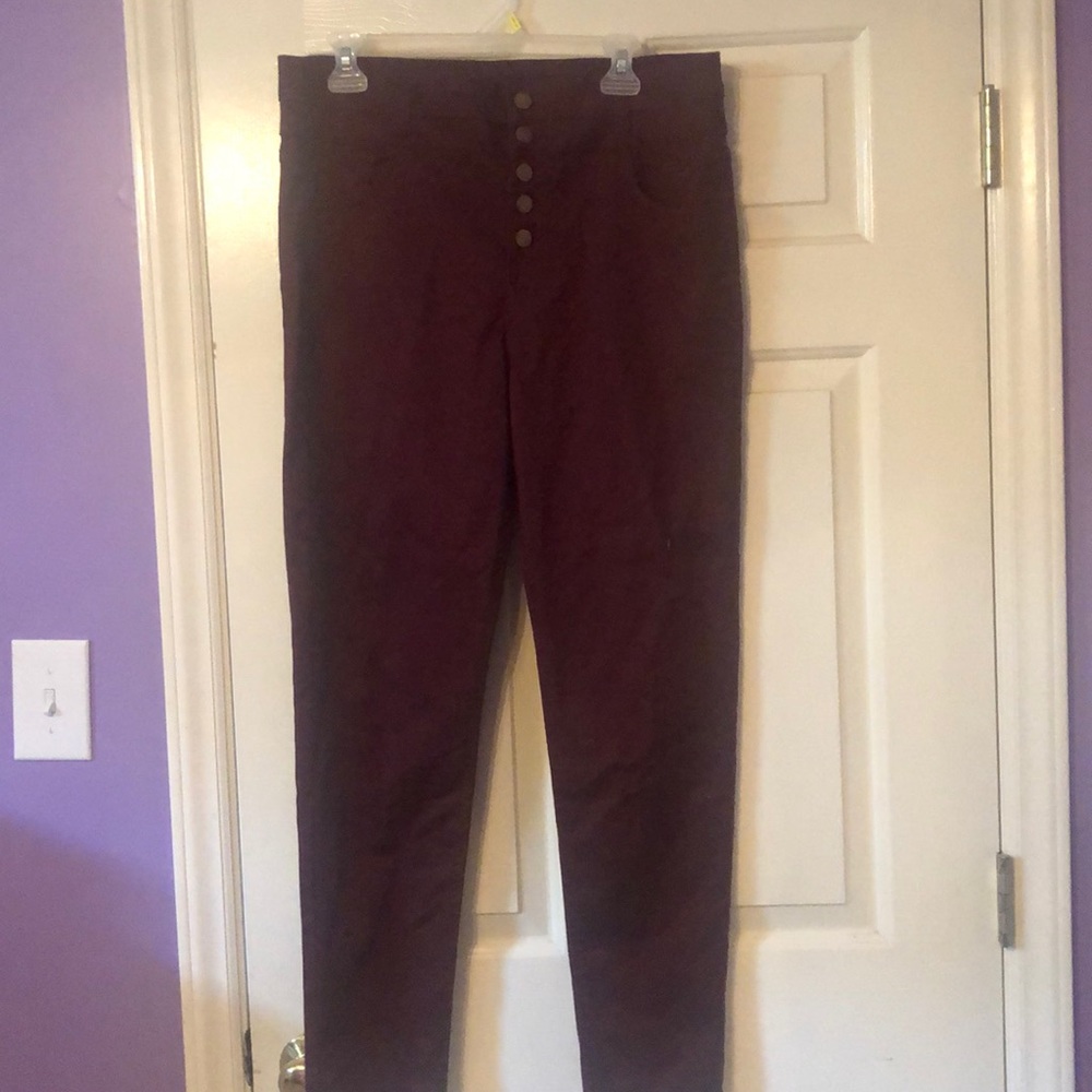 dark red pants